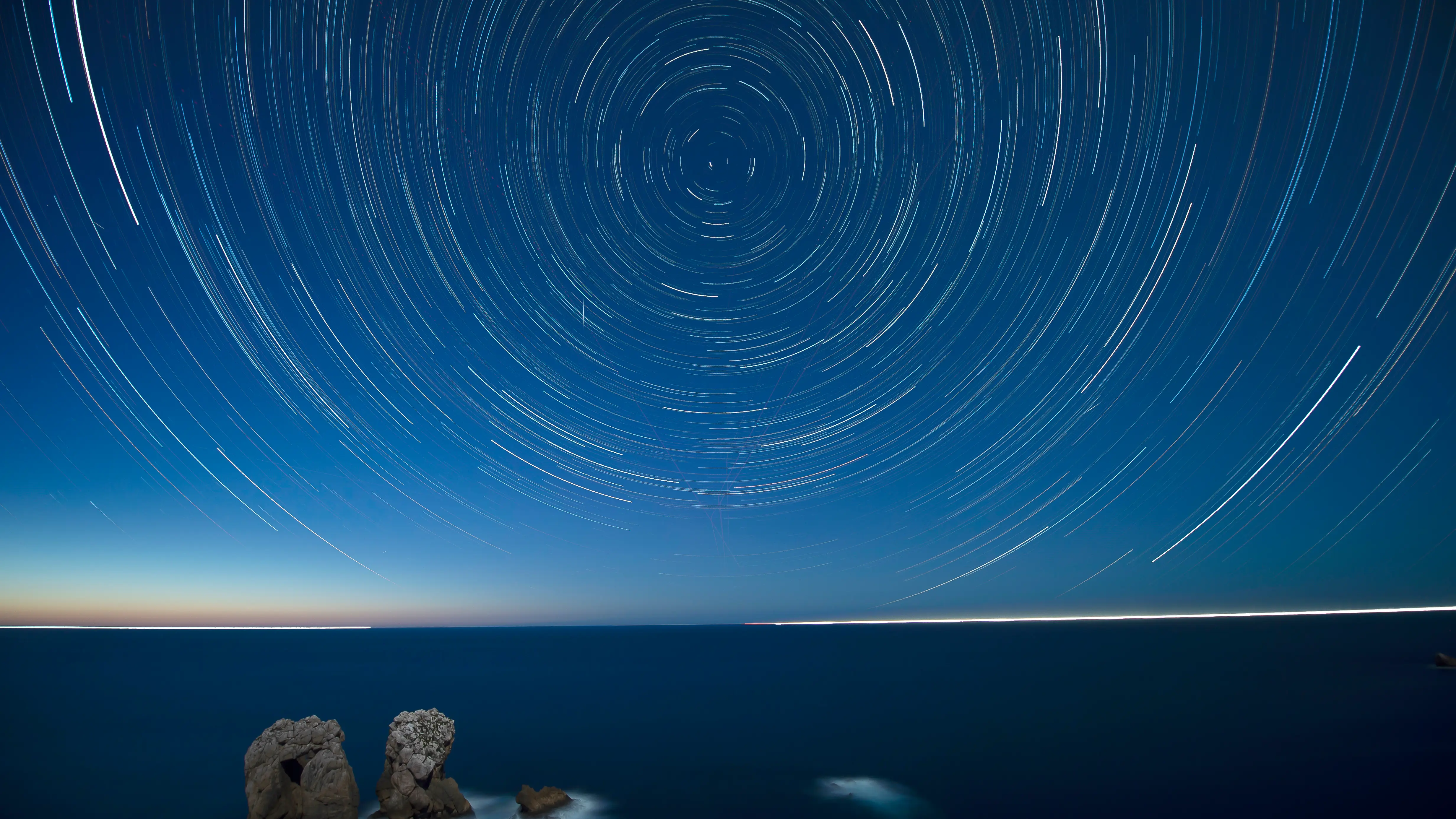 Timelapse de la lluvia de estrellas Timelapse de la lluvia de estrellas