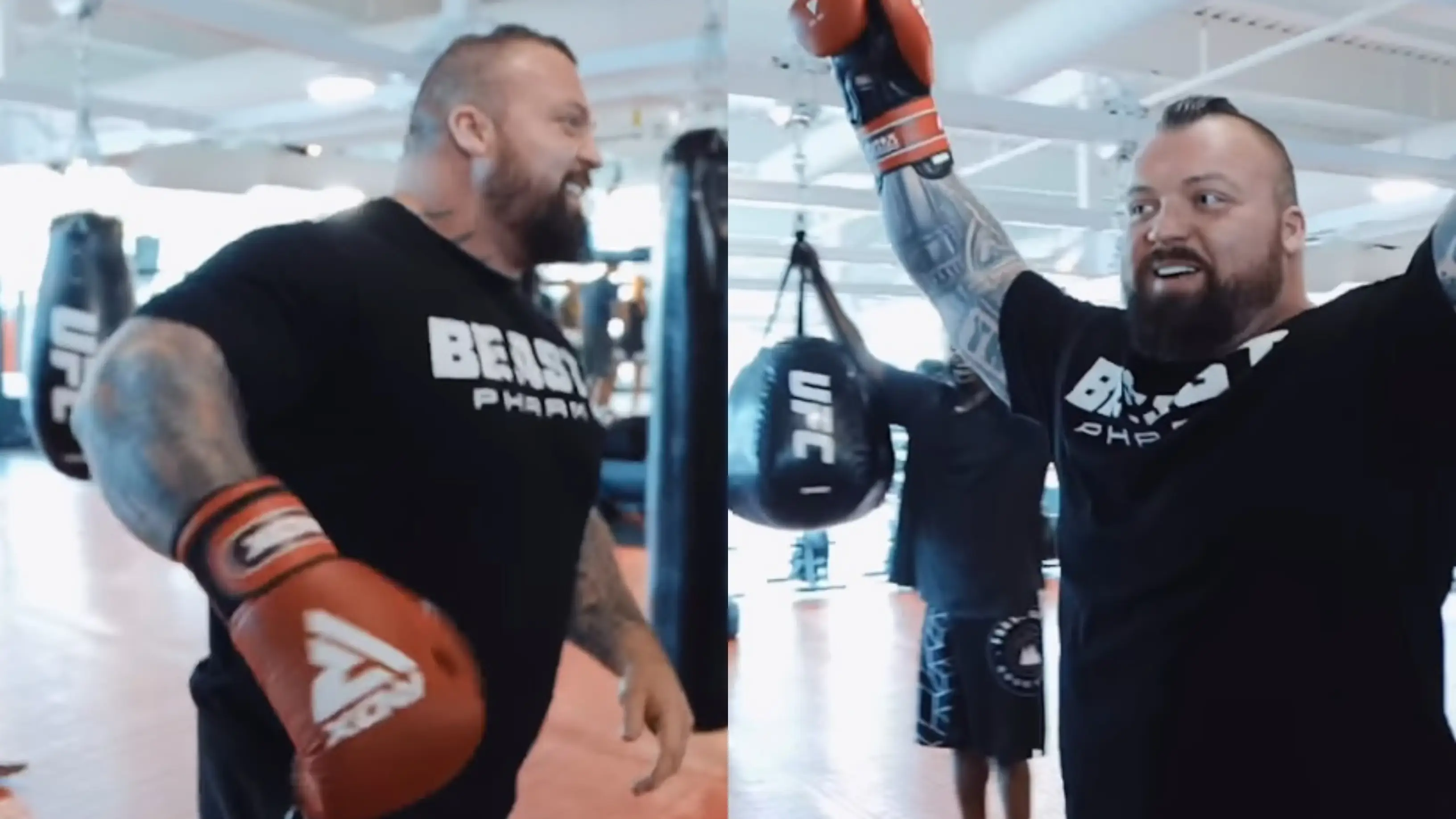 Eddie Hall, en el momento de batir un récord del mundo Eddie Hall, en el momento de batir un récord del mundo