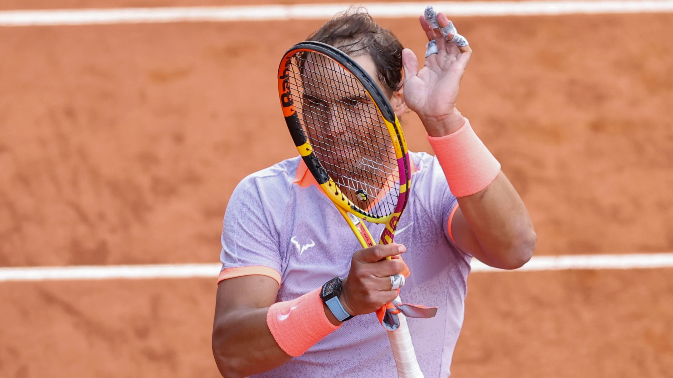 Rafa Nadal agradece el apoyo al público de la Caja Mágica Rafa Nadal agradece el apoyo al público de la Caja Mágica