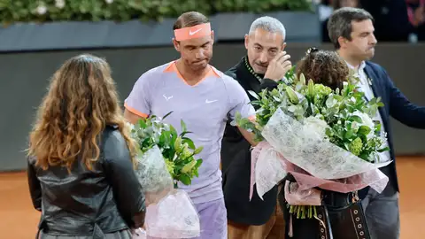 Rafa Nadal, con la familia de Sergio Delgado en Madrid Rafa Nadal, con la familia de Sergio Delgado en Madrid
