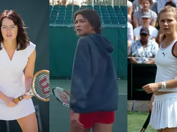 Emma Stone, Zendaya y Kirsten Dunst interpretando a tenistas en sus películas Emma Stone, Zendaya y Kirsten Dunst interpretando a tenistas en sus películas