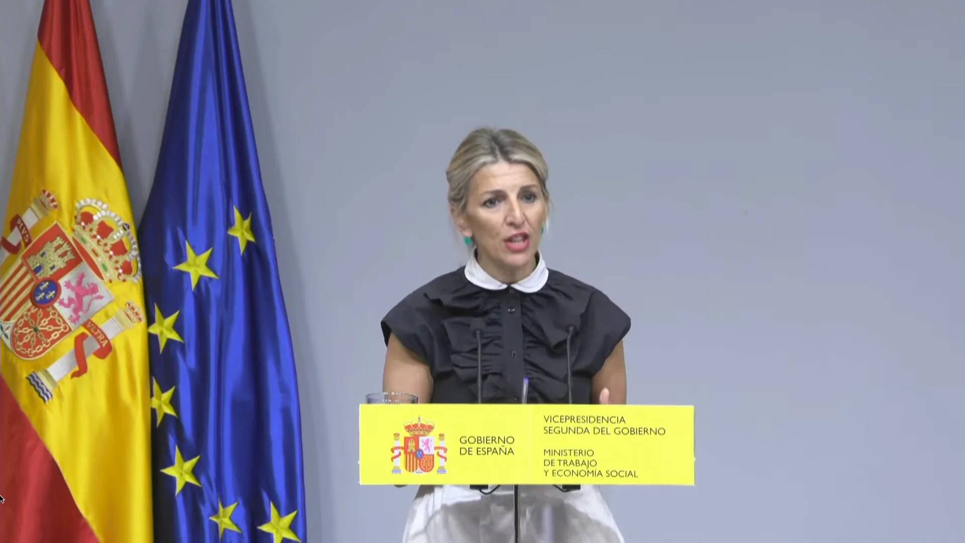 Rueda de prensa de Yolanda Díaz tras la decisión de Pedro Sánchez de seguir como presidente Antena 3 Noticias