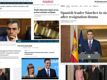 Prensa internacional sobre Sánchez