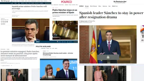 Prensa internacional sobre Sánchez Prensa internacional sobre Sánchez