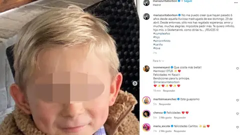 María Zurita felicita a su hijo con unas emotivas palabras María Zurita felicita a su hijo con unas emotivas palabras