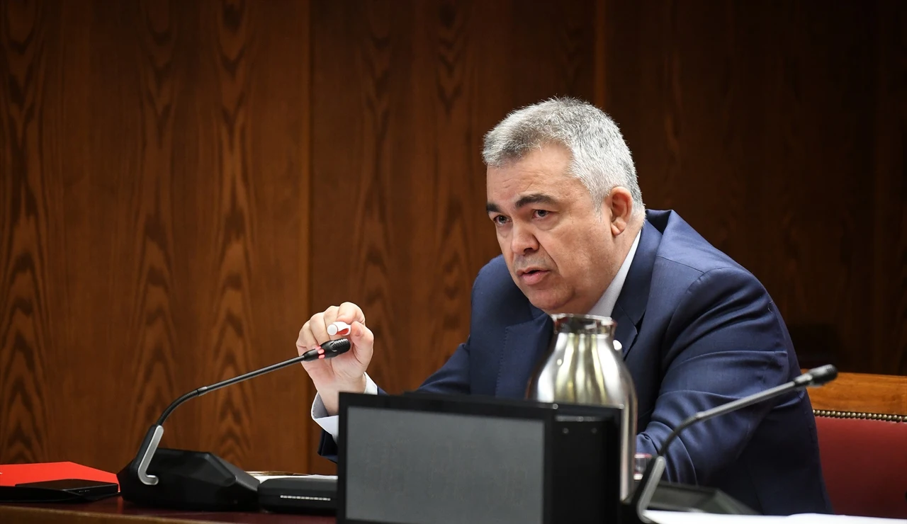 Santos Cerdán en la comisión de investigación del Senado