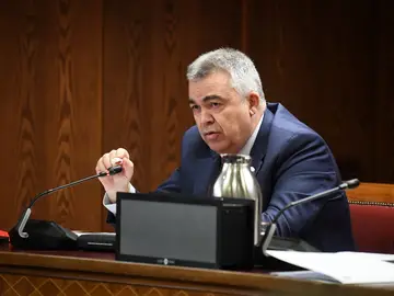 Santos Cerdán en la comisión de investigación del Senado Santos Cerdán en la comisión de investigación del Senado