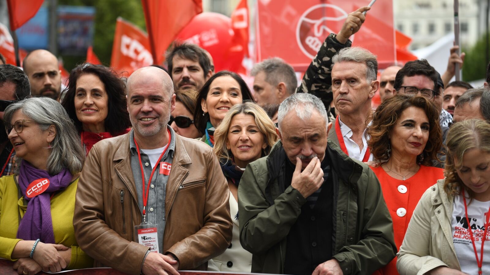 Los protagonistas de la manifestación por el Día del Trabajador y sus promesas: 