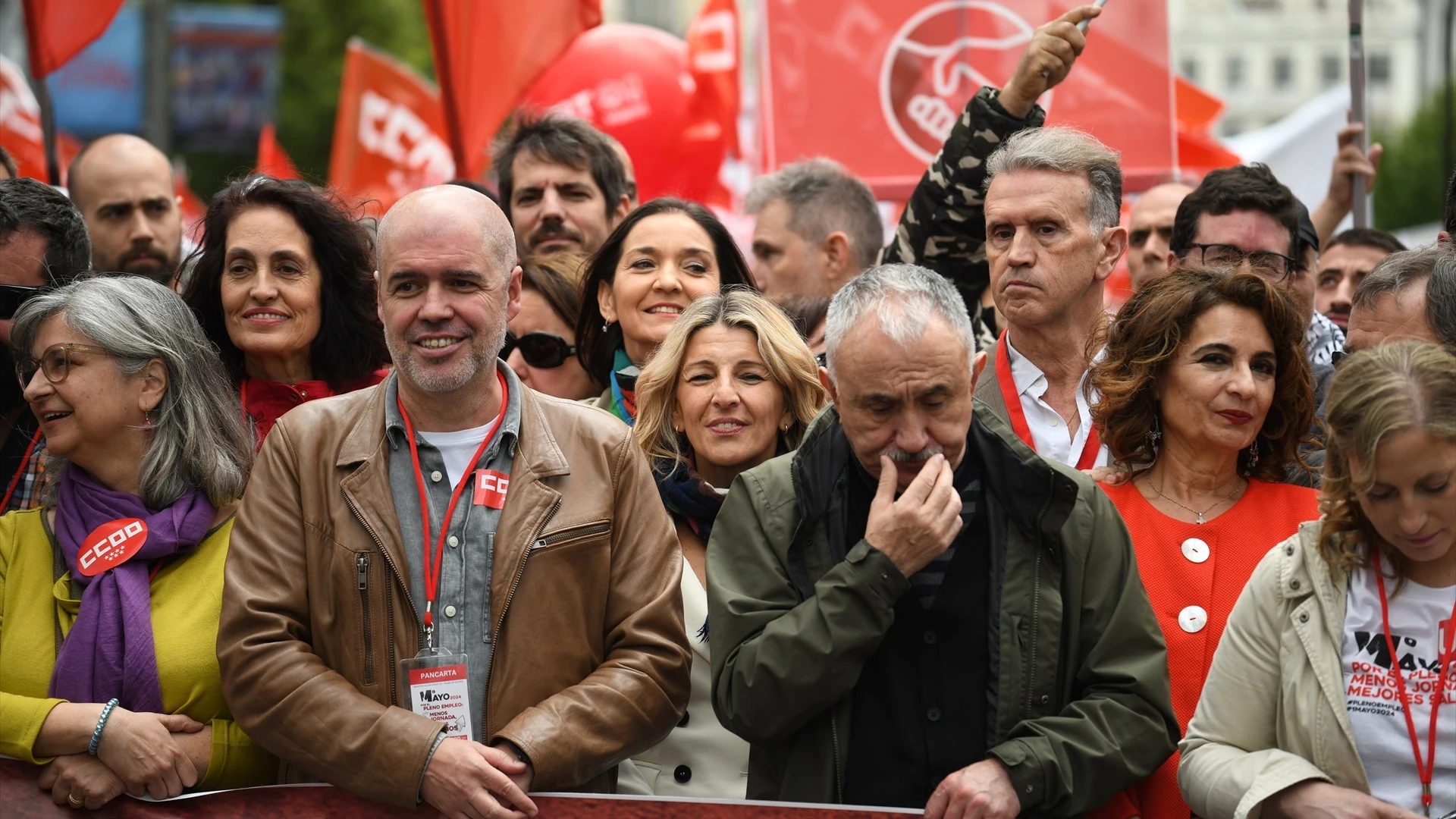 Los protagonistas de la manifestación por el Día del Trabajador y sus promesas: "Trabajar menos para vivir mejor" Los protagonistas de la manifestación por el Día del Trabajador y sus promesas: "Trabajar menos para vivir mejor"