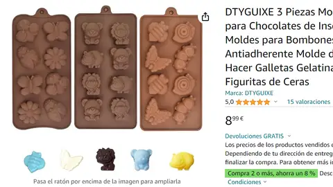 Molde para bombones Molde para bombones