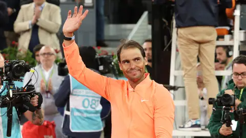 Rafa Nadal se despide del Mutua Madrid Open Rafa Nadal se despide del Mutua Madrid Open