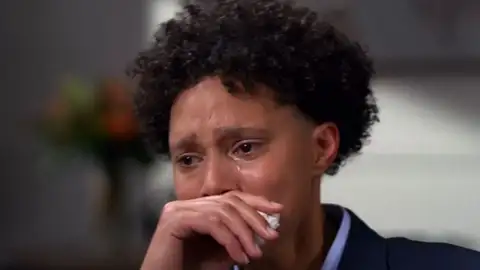 Brittney Griner durante la entrevista con la ABC Brittney Griner durante la entrevista con la ABC