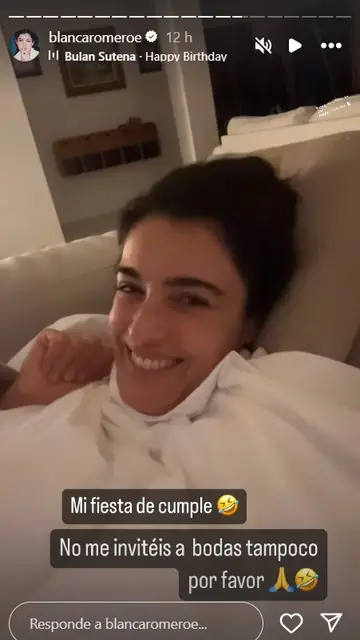 Blanca Romero celebra así su cumpleaños Blanca Romero celebra así su cumpleaños