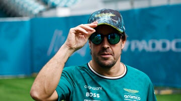 Fernando Alonso en el GP de Miami de Fórmula 1
