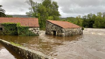 Ríos desbordados en Galicia