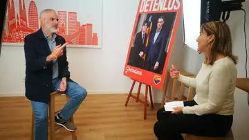 Carlos Carrizosa, Ciutadans, en una entrevista para Antena 3 Noticias