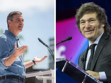 Pedro Sánchez y Javier Milei Pedro Sánchez y Javier Milei