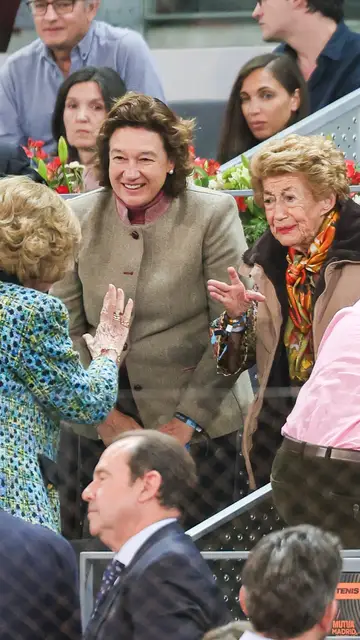 La reina Sofía y Piru Urquijo en el Mutua Madrid Open La reina Sofía y Piru Urquijo en el Mutua Madrid Open