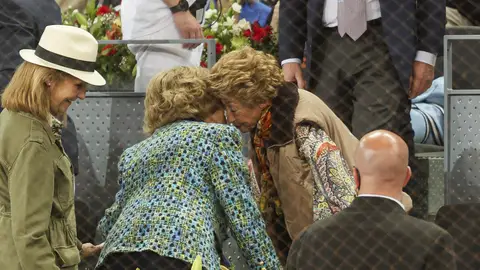 La reina Sofía y Piru Urquijo en el Mutua Madrid Open La reina Sofía y Piru Urquijo en el Mutua Madrid Open