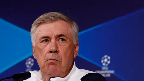 Carlo Ancelotti, en la rueda de prensa previa al Bayern