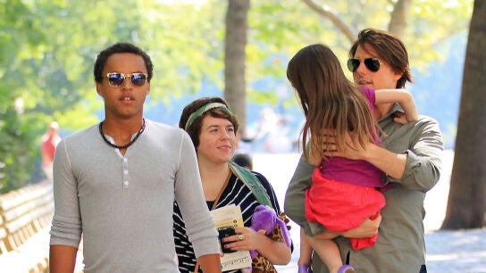 Tom Cruise con sus tres hijos: Bella, Connor y Suri