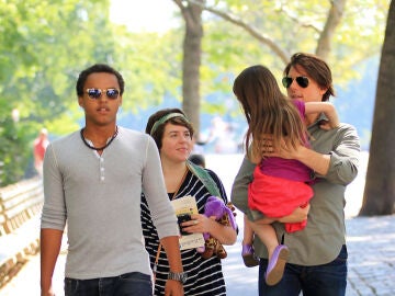 Tom Cruise con sus tres hijos: Bella, Connor y Suri