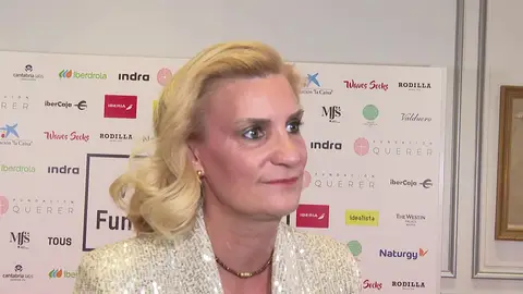 María Zurita, en una cena solidaria en Madrid María Zurita, en una cena solidaria en Madrid