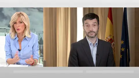 El ministro Bustinduy en Espejo Público. El ministro Bustinduy en Espejo Público.