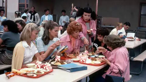 Actrices de Grease: Olivia Newton-John, Susan Buckner, Didi Conn, Jamie Donnelly, Stockard Channing, Dinah Manoff Actrices de Grease: Olivia Newton-John, Susan Buckner, Didi Conn, Jamie Donnelly, Stockard Channing, Dinah Manoff