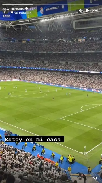 Iker Casillas, en el estadio Santiago Bernabéu Iker Casillas, en el estadio Santiago Bernabéu