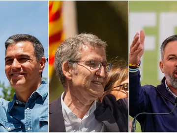 Los líderes nacionales en la campaña catalana Los líderes nacionales en la campaña catalana