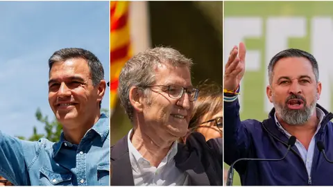 Los líderes nacionales en la campaña catalana