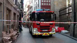 Derrumbe de un edificio en Bilbao