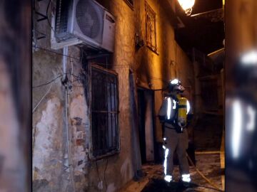 Incendio de una vivienda en Ricote (Murcia)