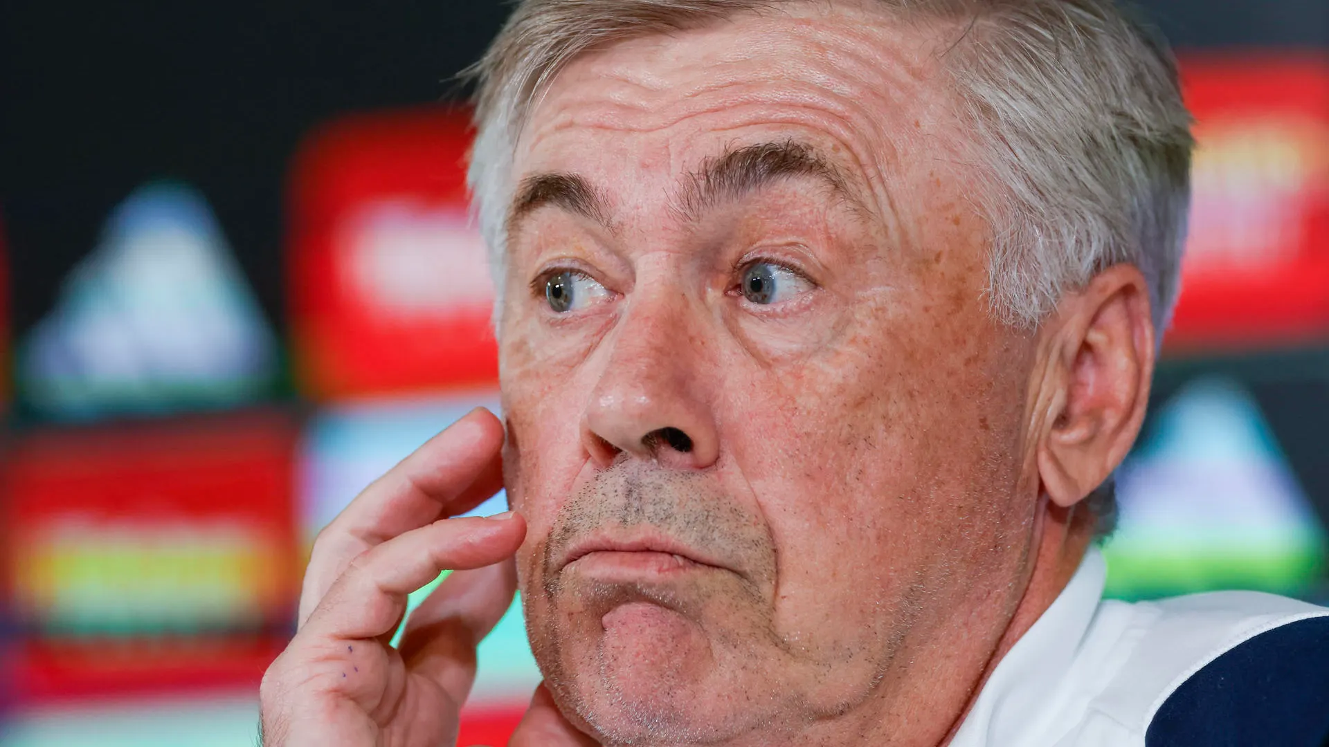 Carlo Ancelotti en rueda de prensa