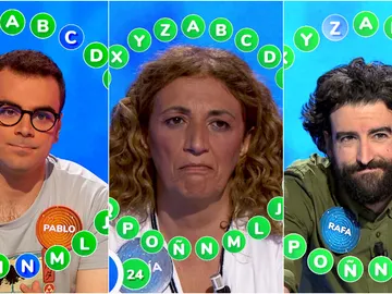 Pablo, Sofía y Rafa: tres campeones, tres botes históricos de Pasapalabra Pablo, Sofía y Rafa: tres campeones, tres botes históricos de Pasapalabra