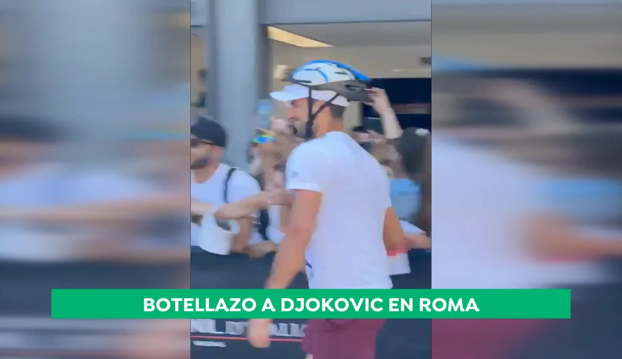 Novak Djokovic, a su llegada a las instalaciones del Foro Itálico