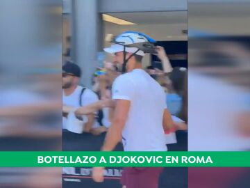 Novak Djokovic, a su llegada a las instalaciones del Foro Itálico