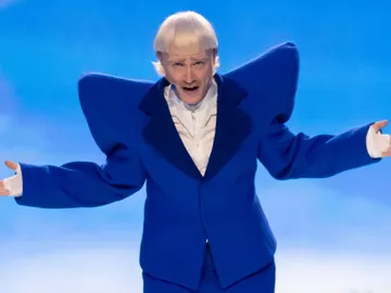 El representante de Países Bajos, Joost Klein, interpretando Europapa durante la segunda semifinal de Eurovisión 2024 El representante de Países Bajos, Joost Klein, interpretando Europapa durante la segunda semifinal de Eurovisión 2024