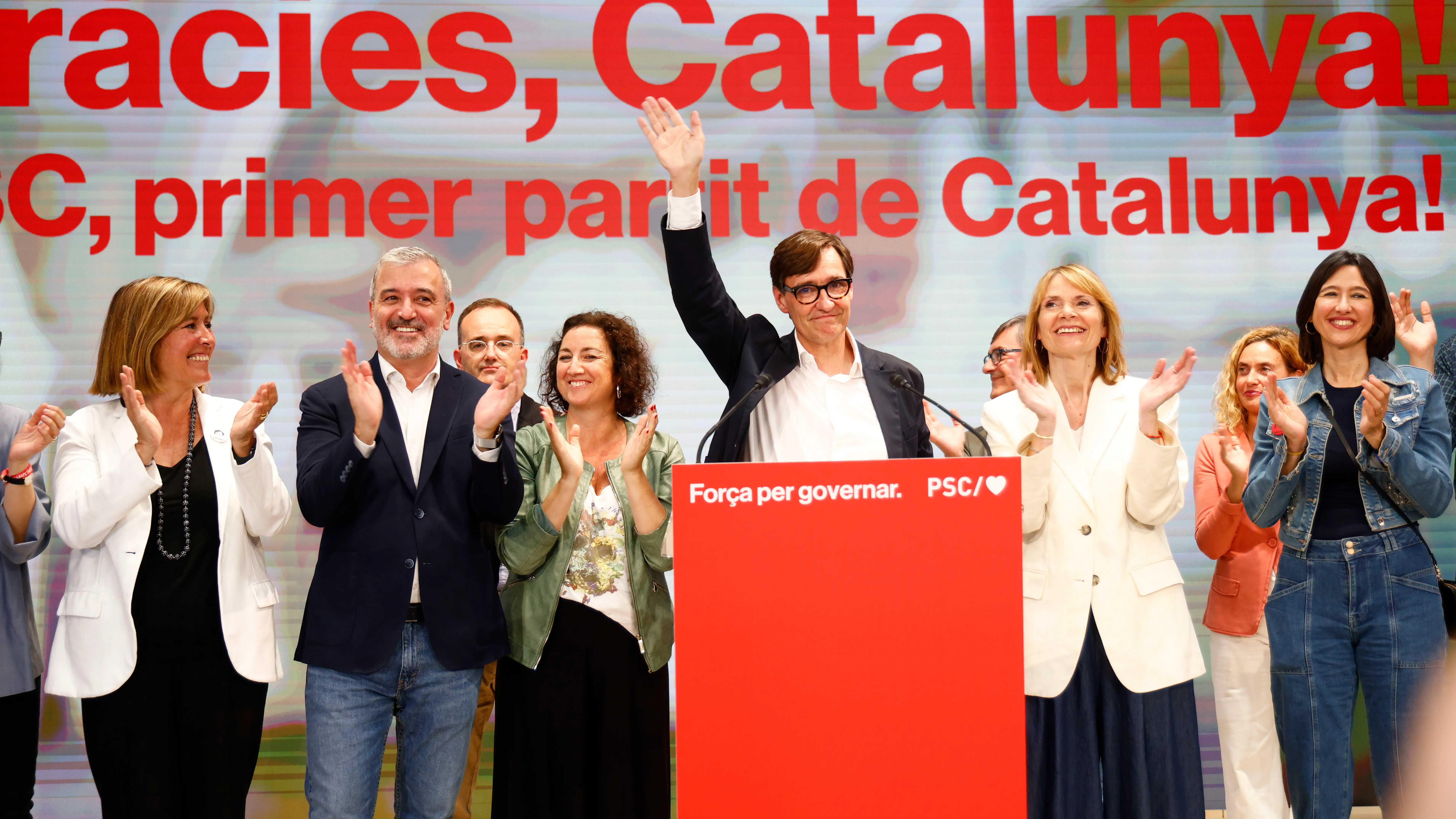 El candidato a la presidencia de la Generalitat por El PSC, Salvador Illa 