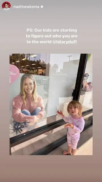 La felicitación del marido de Hilary Duff La felicitación del marido de Hilary Duff