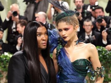 Law Roach and Zendaya en la Met Gala de 2024