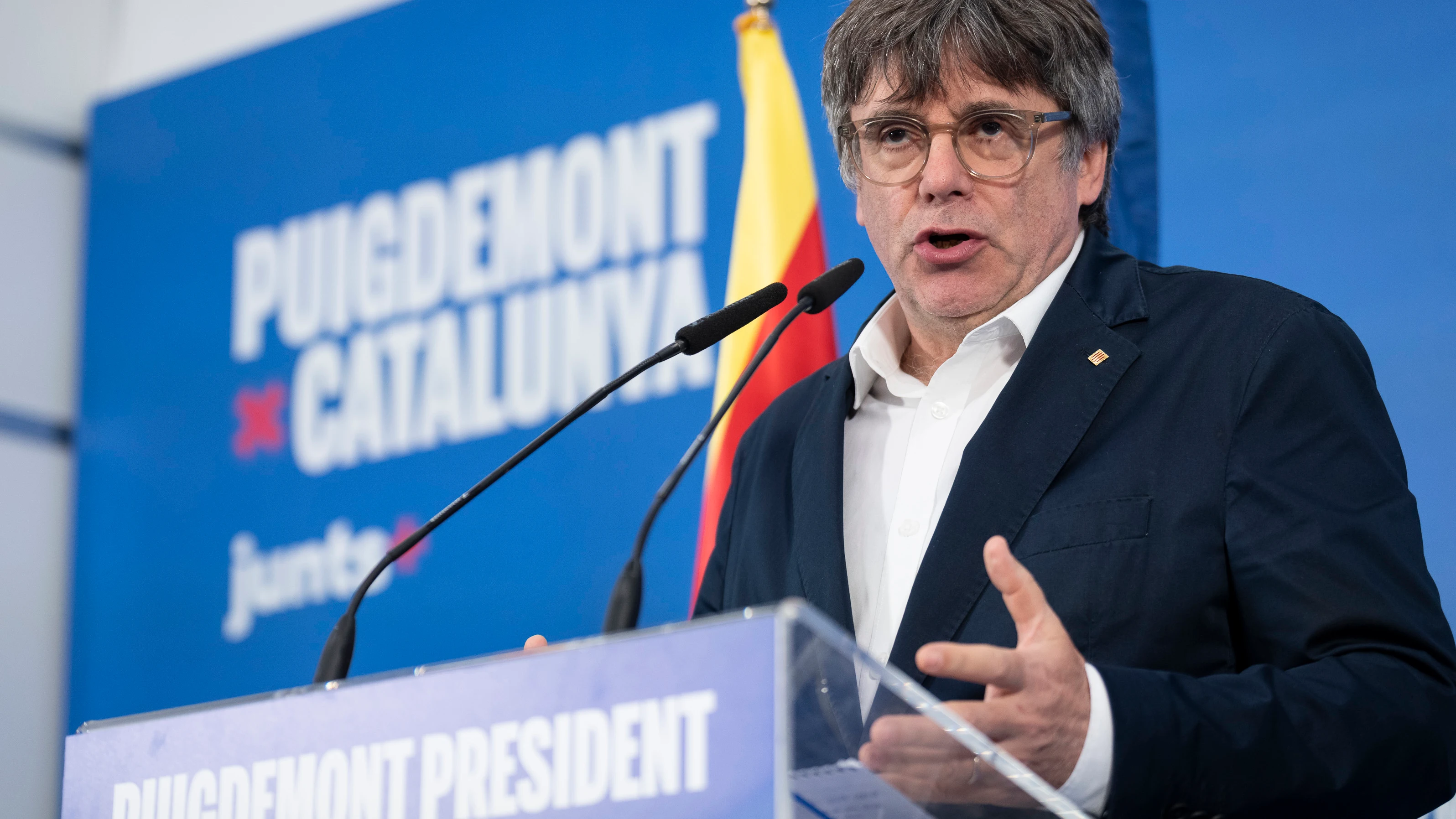 El candidato de Junts, Carles Puigdemont El candidato de Junts, Carles Puigdemont