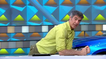 La demostración de Jorge Fernández haciendo plancha abdominal en La ruleta de la suerte