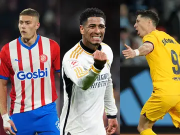 Dovbyk, Bellingham y Lewandowski, tres de los que optan al pichichi de LaLiga 2023-2024 Dovbyk, Bellingham y Lewandowski, tres de los que optan al pichichi de LaLiga 2023-2024