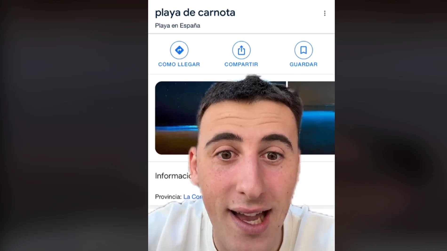 Un tiktoker organiza una quedada multitudinaria en una playa galleg Un tiktoker organiza una quedada multitudinaria en una playa galleg