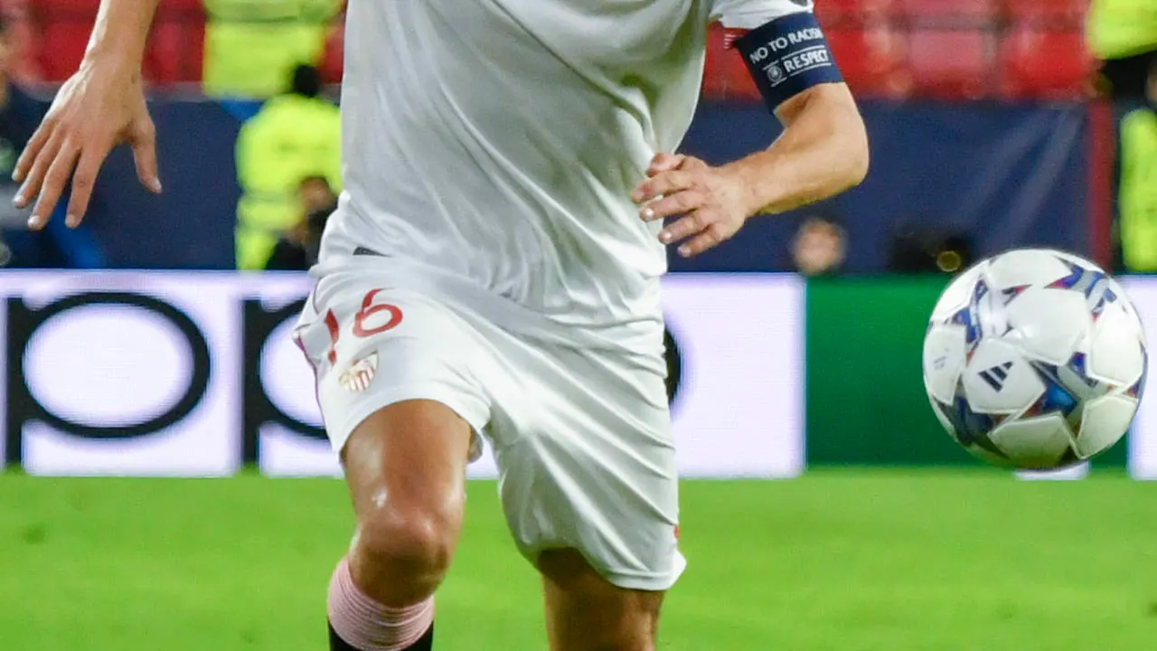 Jesús Navas en un partido con el Sevilla Jesús Navas en un partido con el Sevilla