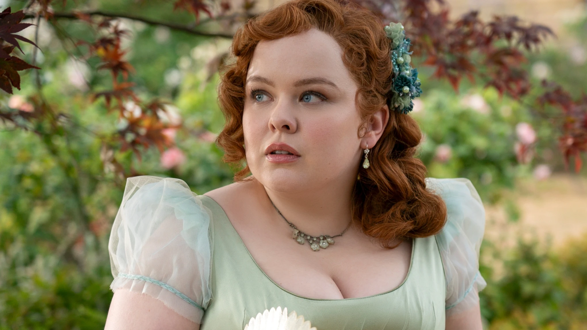 Nicola Coughlan como Penelope Featherington en la temporada 3 de Los Bridgerton Nicola Coughlan como Penelope Featherington en la temporada 3 de Los Bridgerton