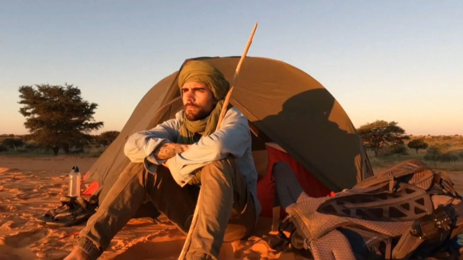 Pablo Nemo durante su viaje por África Pablo Nemo durante su viaje por África