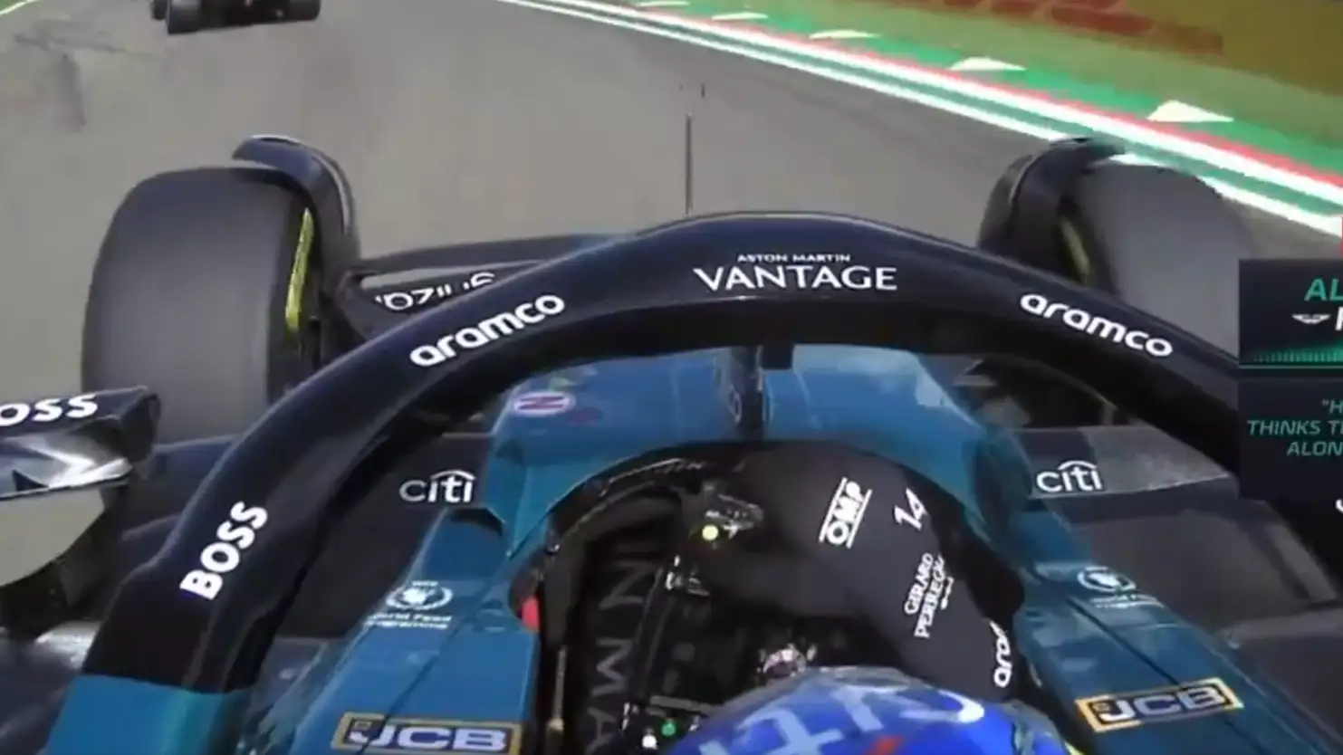 Alonso estalla contra Hamilton por radio